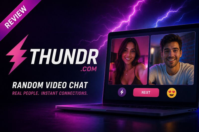 Thundr random video chat preview